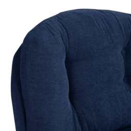 Sol Plush Swivel Leisure Chair, Dark Blue - thumbnail 7