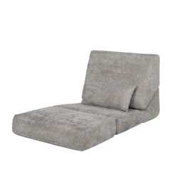 Hugspacee Adjustable Lazy Chair Plush Floor Sofa Chair, Light Grey - thumbnail 9