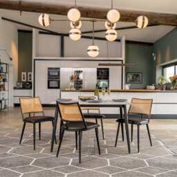 Lisa Rectangle Marbled Effect Dining Table - thumbnail 5