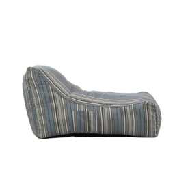 Outdoor / Indoor Lounging Bean Bag Outdoor Chair Seat, Striped dusty blue - thumbnail 4