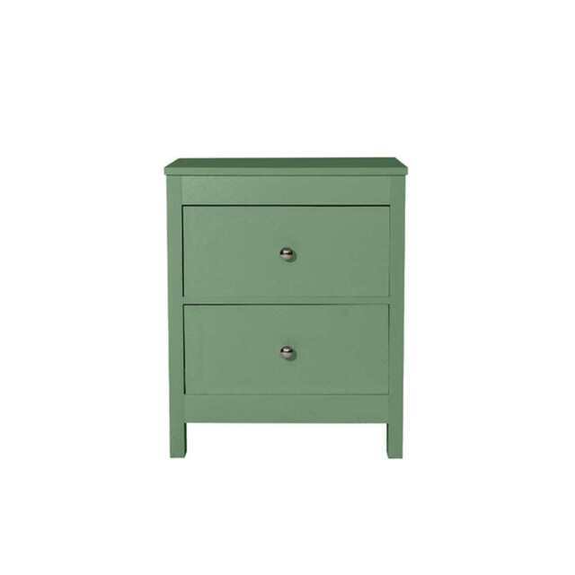 Neo 2 Drawer Bedside Table Bedside Cabinet, Sage Green - image 1