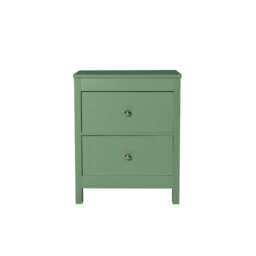 Neo 2 Drawer Bedside Table Bedside Cabinet, Sage Green