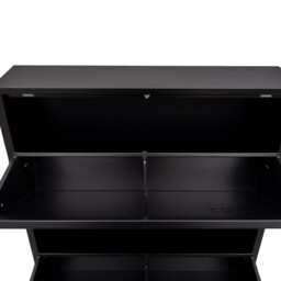 Lokki®  3 Doors Shoe Storage Cabinet, Black - thumbnail 6
