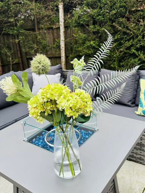 Green & White Artificial Bouquet—Elegant Mother’s Day Gift - image 1