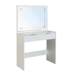 Mercury hollywood Style Dressing Table and Stool Set With Led Lighting - thumbnail 4