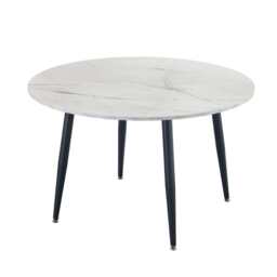 Lisa Round Marbled Effect Dining Table - thumbnail 6