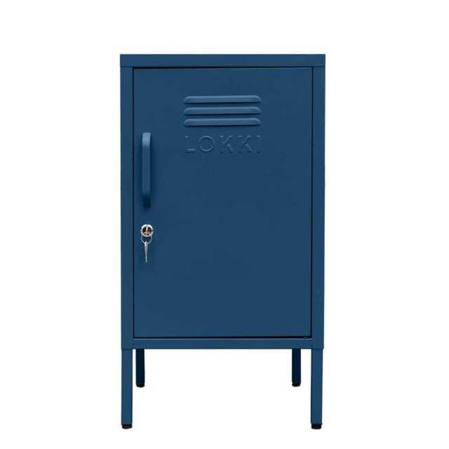 Lokki® Night Stand Cabinet With Adjustable Shelf And Locker, Navy - image 1