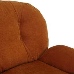 Sol Plush Swivel Leisure Chair, Orange - thumbnail 7
