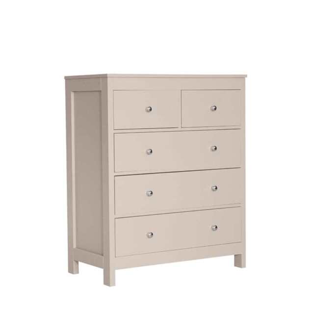 Neo 3+2 Drawers Chest Of Drawers Storage Cabinet, Vintage Pink - image 1