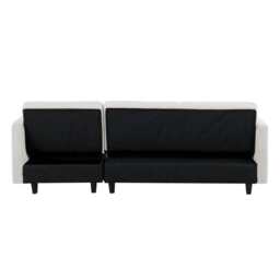 Avery Reversible White Corduroy Corner Sofa With Storage Chaise and Ottoman Bench, Corner Sofa Set - thumbnail 4