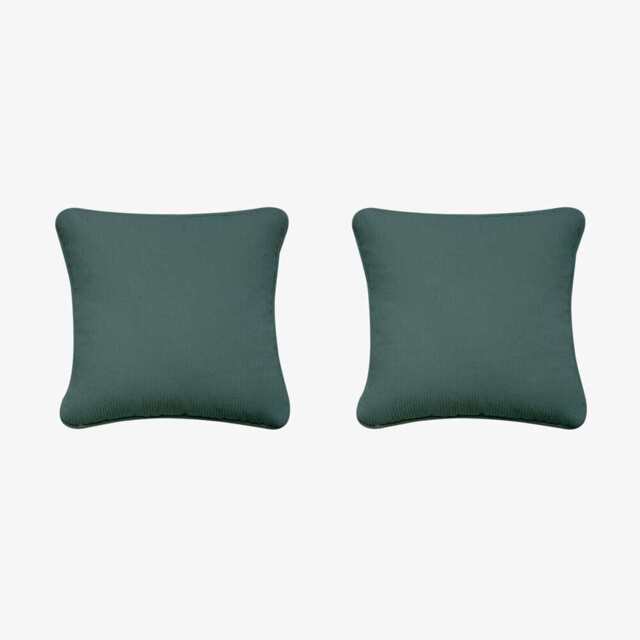 Birchcraft Cordury 2 Piece Indoor Soft Throw Pillow Set Scatter Cushions, Vine Green