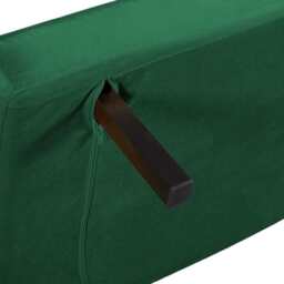 Jola Velvet Foldable 2 Seater Sofa Bed with Pillows, Green - thumbnail 7