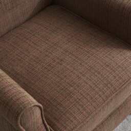 Ascot Velvet Pushback Recliner Chair, Brown - thumbnail 4