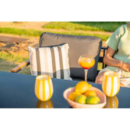 Hamburg 6‑Seater Steel Frame Garden Modular Sofa Set with Lifting Up Table - thumbnail 5