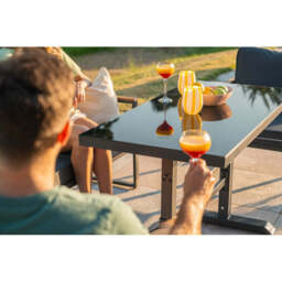 Hamburg 6‑Seater Steel Frame Garden Modular Sofa Set with Lifting Up Table - thumbnail 9