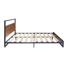 Belluno Industrial Style Wooden Bed Frame, Double Size Frame - thumbnail 5
