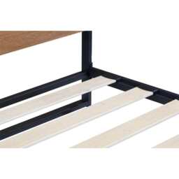 Belluno Industrial Style Wooden Bed Frame, Double Size Frame - thumbnail 8