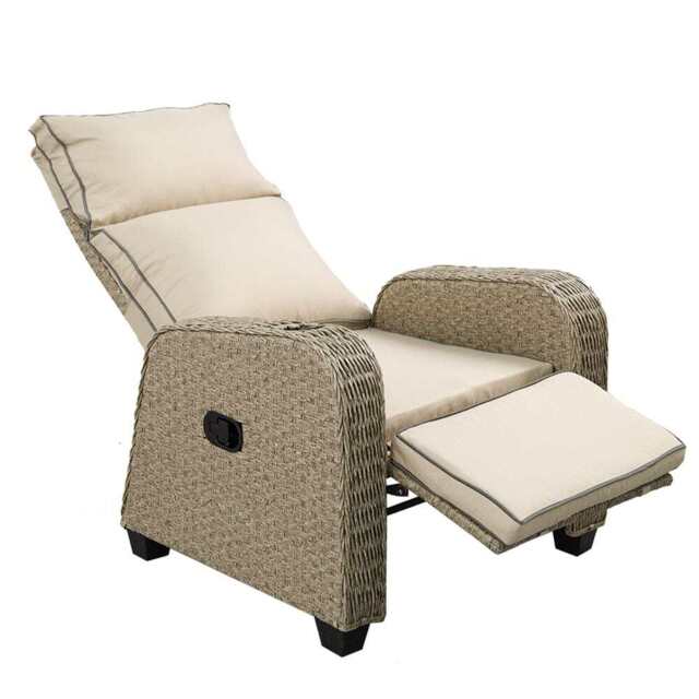 Outdoor Garden Furniture Rattan Recliner Armchair - image 1