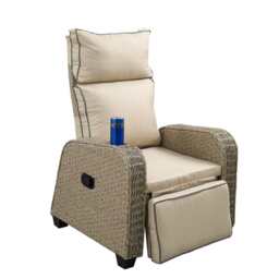 Outdoor Garden Furniture Rattan Recliner Armchair - thumbnail 5