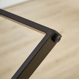 Belluno Industrial Style 160cm Round Extending Dining Table, Check - thumbnail 2