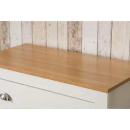 Heritage 4 Drawer Chest Bedroom Storage Cabinet, White - thumbnail 7