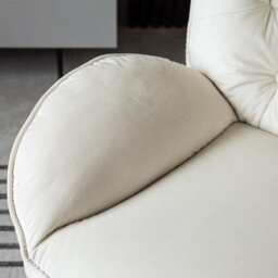 Sol Swivel Chair With Footstool, Beige - thumbnail 9