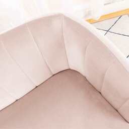 Russell Velvet Armchair In Pink - thumbnail 5