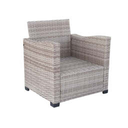 Galle Right Facing 9 Seater Garden Furniture Corner Sofa Fire Pit Set With Foldable Side Tables, Natural - thumbnail 9
