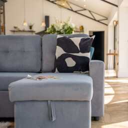 Avery Velvet Reversible Corner Sofa Bed With Storage Chaise, Grey - thumbnail 9