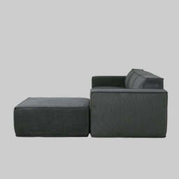 Hugspacee Compressed Corduroy 3 Seater Sofa with Footstool - thumbnail 6