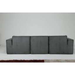 Hugspacee Compressed Corduroy 3 Seater Sofa with Footstool - thumbnail 8