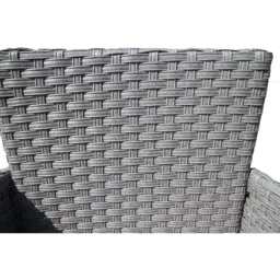 Eton 2 Seater Garden Furniture Bistro Set In Grey - thumbnail 4