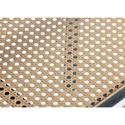 Boho 120CM Glass Top Rattan Dining Table With Shelf - thumbnail 8