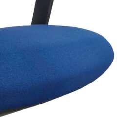 Premium Fabric Blend Ergonomic Office Chair Swivel Computer Task Chair with Headrest, Black+Blue - thumbnail 5