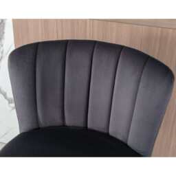 Set Of 2 Caiden Bar Stool, Grey Velvet - thumbnail 7
