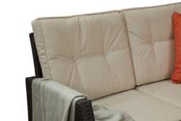 6 Seater Rattan Outdoor Sofa Set with Coffee Table - thumbnail 6