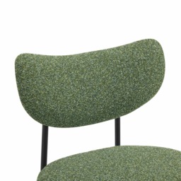 Set Of 2 Luca Designer Upholstered Boucle Dining Chair, Green - thumbnail 9