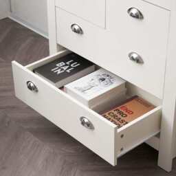 Heritage 2+2 Chest Of Drawers Storage Cabinet, White - thumbnail 6