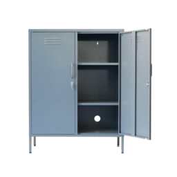 Lokki® 2 Doors Buffet Cabinet Storage Locker Cabinet, Slate - thumbnail 2