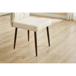 A Pair of Dining Chairs with Cushioned Backrest, Beige - thumbnail 5