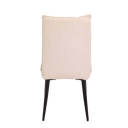 A Pair of Dining Chairs with Cushioned Backrest, Beige - thumbnail 9