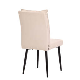 A Pair of Dining Chairs with Cushioned Backrest, Beige - thumbnail 8