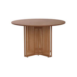 Boho Round Rattan Dining Table Set with 4 Velvet Upholstered Chairs, Dining Table Only - thumbnail 5