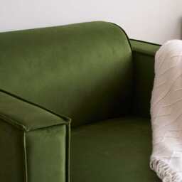 Tessa Modular Single Sofa With 2 Arms, Velvet Moss Green - thumbnail 6
