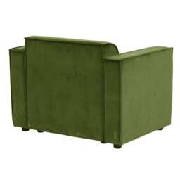 Tessa Modular Single Sofa With 2 Arms, Velvet Moss Green - thumbnail 9