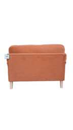 Bunburry Leisure Chair Upholstered Armchair, Velvet Orange - thumbnail 6
