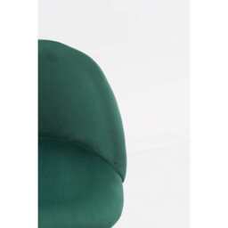 Set Of 2 Aurora Velvet Bar Stool, Green - thumbnail 5