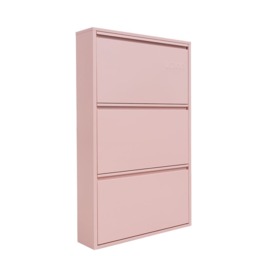Lokki®  3 Doors Shoe Storage Cabinet, Pink - thumbnail 2