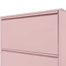 Lokki®  3 Doors Shoe Storage Cabinet, Pink - thumbnail 7