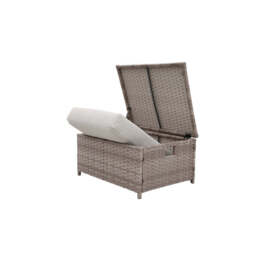 Galle 5-Piece Rattan Sofa Set Storage Daybed Set Sun Lounger with Hidden Storage Retractable Side Tray - thumbnail 9